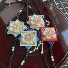 韩剧新款张玉贞金泰熙同款发饰 朝鲜族汉服头饰 韩服发辫珍珠头饰