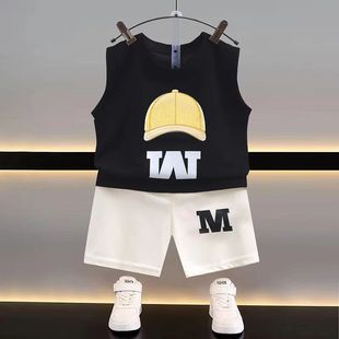 Boys Summer Sleeveless 2025 New Children's Summer Sports Fashionable Boy Vest Handsome Loose Suit Wholesale