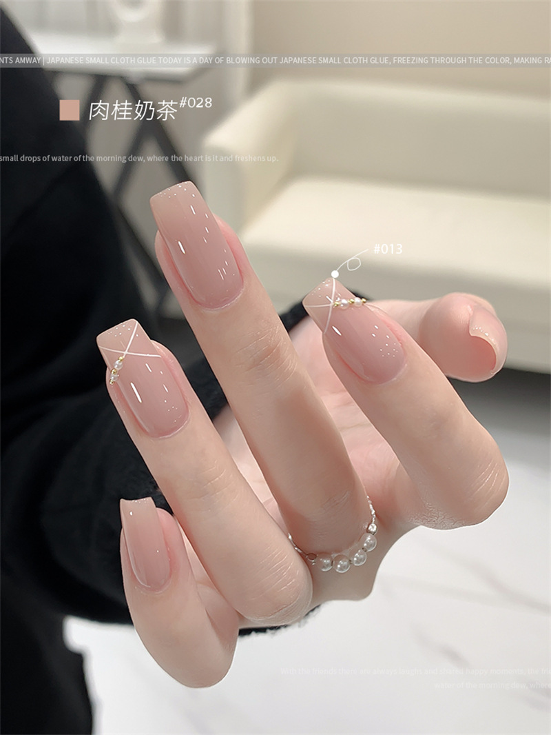 KaSi fototerapia Esmalte de uñas pegamento 2023 nueva primavera y el verano popular blanco lechoso nude rojo cereza salón especial