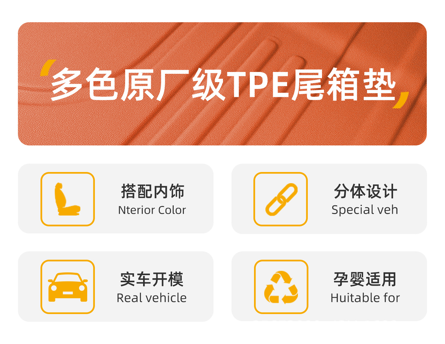 Suitable for the AITO M7 trunk mat, specifically for 2024-2026 models, five-seater and six-seater Huawei TPE car trunk mat