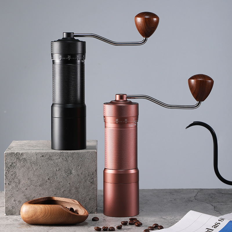 Cross-Border Coffee Grinder External Coffee Machine Coffee Beans Portable Home Hand Grinder Steel Core Hand Grinder Bean Grinding