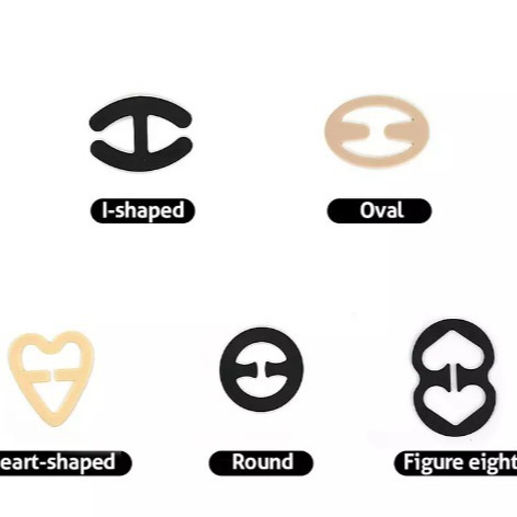 8 en forma de ropa interior antideslizante hebilla sujetador correa de hombro ajustable hombro-Sujetador libre Correa espalda Cruz invisible accesorios Auxiliar