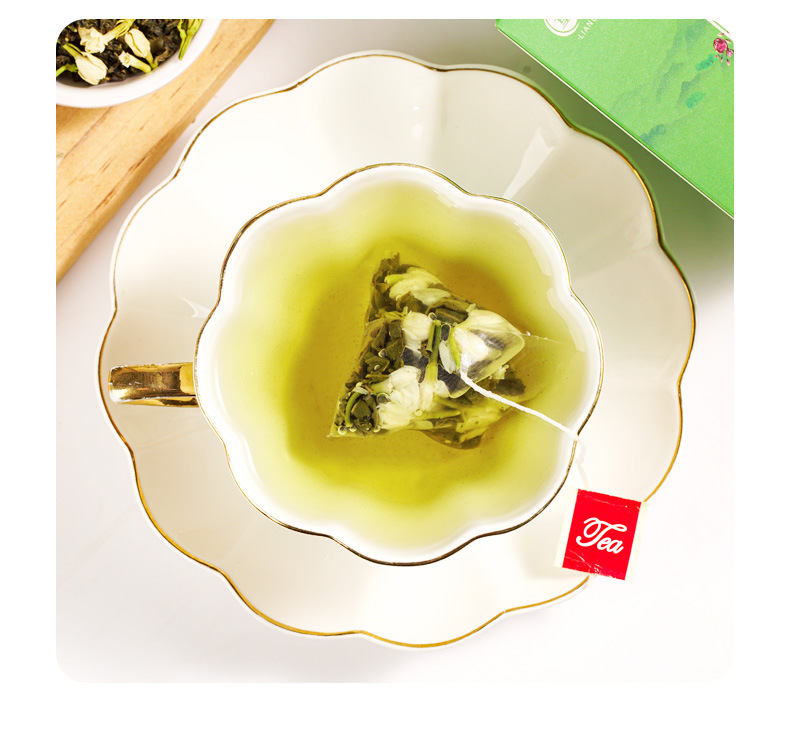 Jasmine Green Tea Wellness Flower Tea 30g Box 10 Cold Brew Triangle Tea Bags Sugar Free preparation