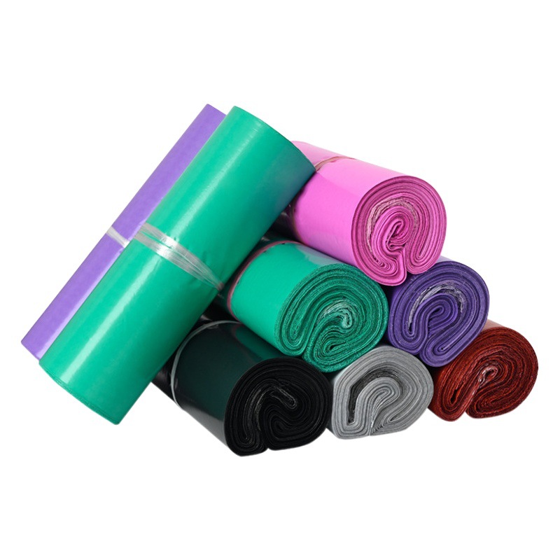 Color Express bolsa engrosada bolsa de embalaje expreso logística grande bolsa de embalaje negro impermeable bolsa de embalaje de plástico al por mayor