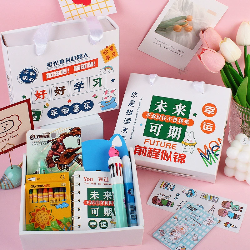 Set, stationery, gift box for students