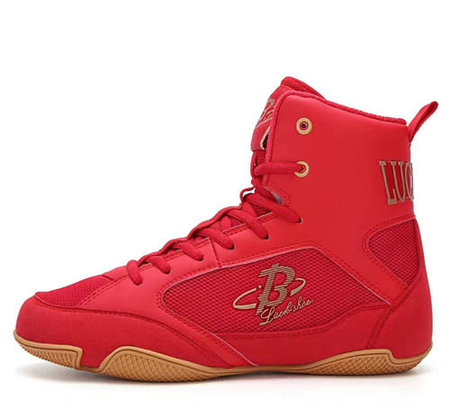Cross-border boxing shoes, Sanda fighting training shoes, wrestling shoes, men's and women's high-top boxing shoes, wholesale children's fighting shoes