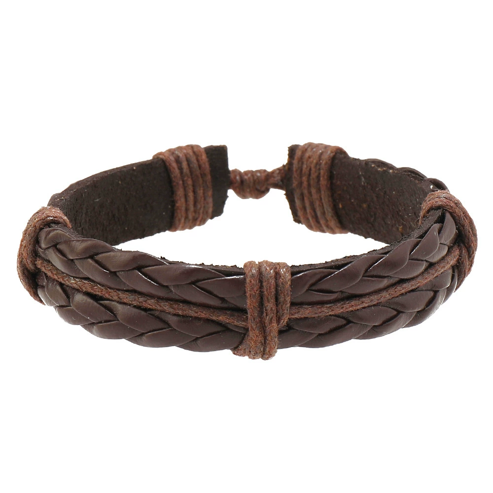 (Cross-border trading), trend accessory, leather jewelry, woven bracelet, European style, direct factory sales