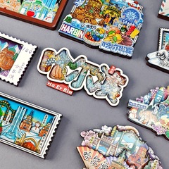 ハルビンシリーズの冷蔵庫は木の文を貼って都市の切手を作ります。