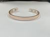 Bracelet, glossy magnetic golden accessory, European style, pink gold