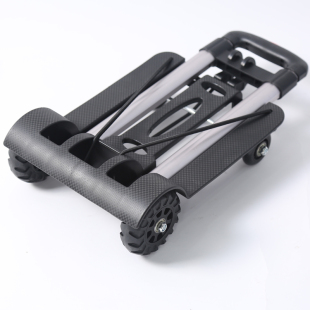 Wholesale shopping cart portable trolley folding household shopping trolley travel trolley four-wheel trailer trolley