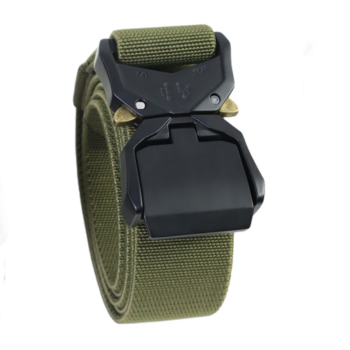 Wholesale Men's Cobra Tactical Belt 3.8cm New Double Quick Release Aluminum Buckle Nylon Belt