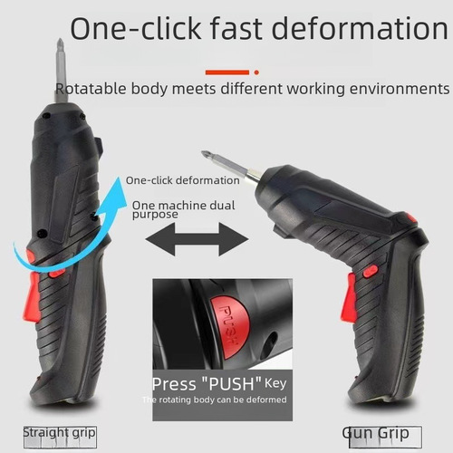 Household Small Multifunction Electric Drill Charging Folding Electric Tool Electric Screwdriver Electric Screwdriver Wholesale