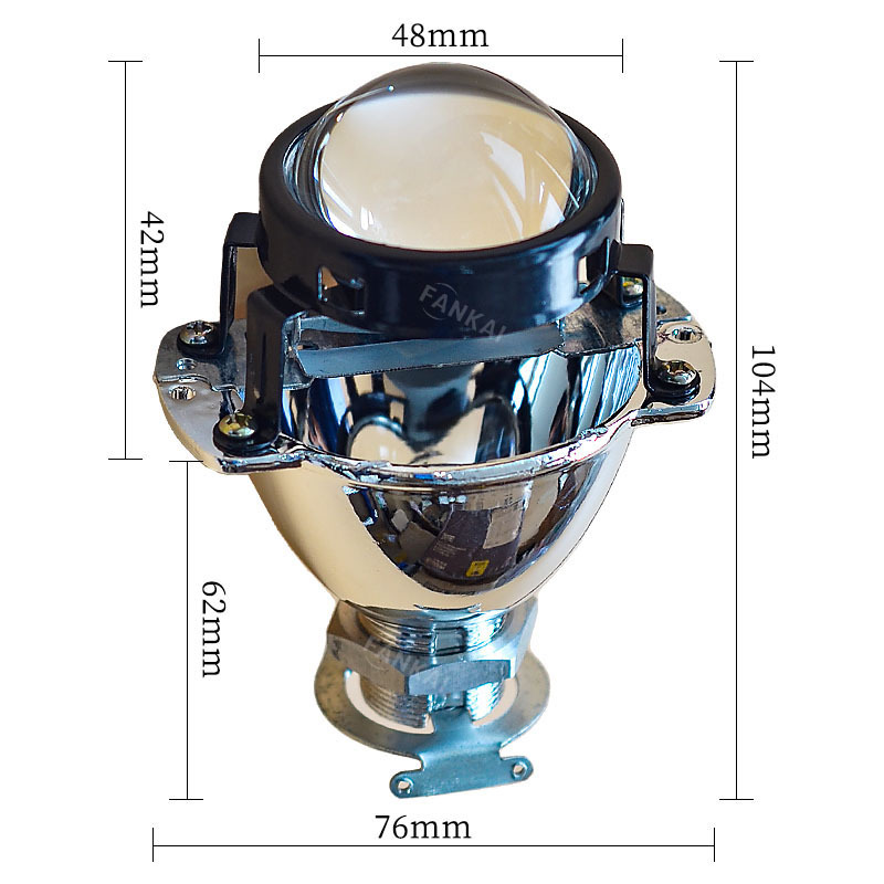 Bombilla de xenón HID de doble lente Visteon de 1.8 pulgadas, aleación de aluminio, faro delantero para coche H4H7.