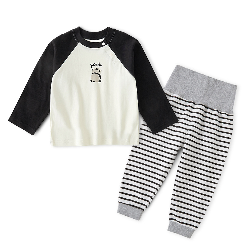 라글란 베이지 + 스트라이프 블랙