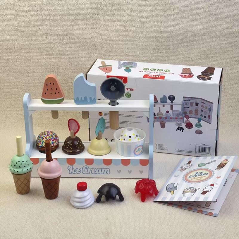 ごっこ遊び新製品コーヒーマシン木製子供の実践的なロールプレイマフィン小さな庭知育玩具ギフト|undefined