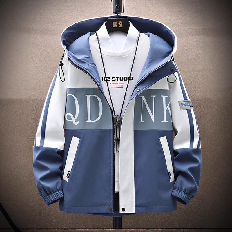 Spring and Autumn Casual Jackets for Boys, Junior High School and High School Students, Trendy Brands, Handsome Teenagers, Big Children's Men's Tops Spring and Autumn Casual Jackets for Boys, Junior High School and High School Students, Trendy Brands, Handsome Teenagers, Big Children's Men's Tops