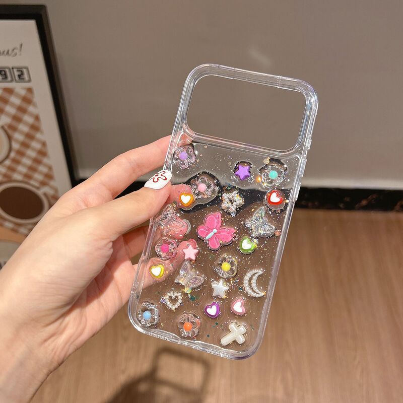 The Colorful World Is Suitable for Apple 17Promax Mobile Phone Case, New Model Iphone17 Butterfly 16/15 All-Inclusive 14 Female X