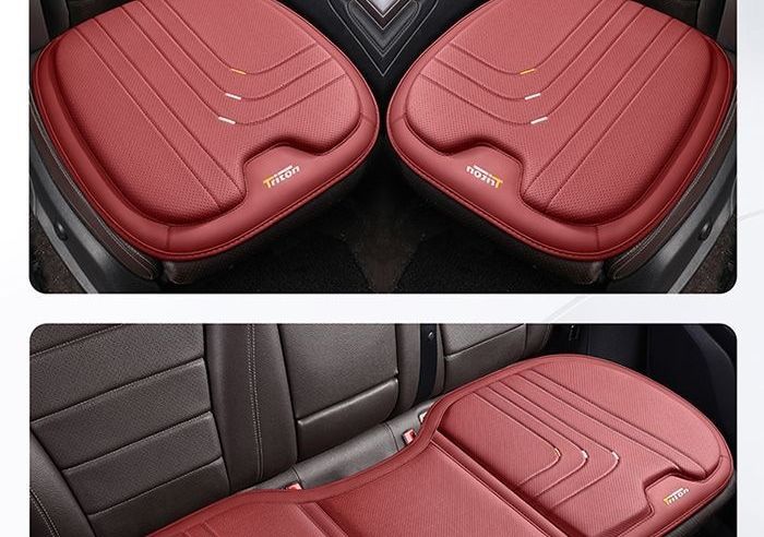 Summer rear seat luxury car seat cushion, breathable leather, ventilated, suitable for all seasons, three-piece set, single piece