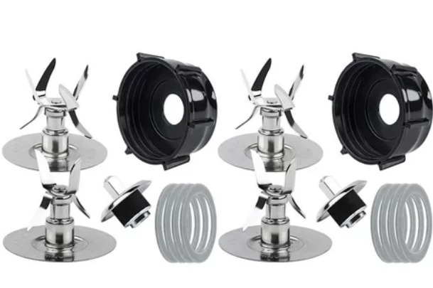 Juego de Accesorios para Licuadora OSTER, Incluye Cuchillas de 6 Aspas, Anillo de Sellado y Base.