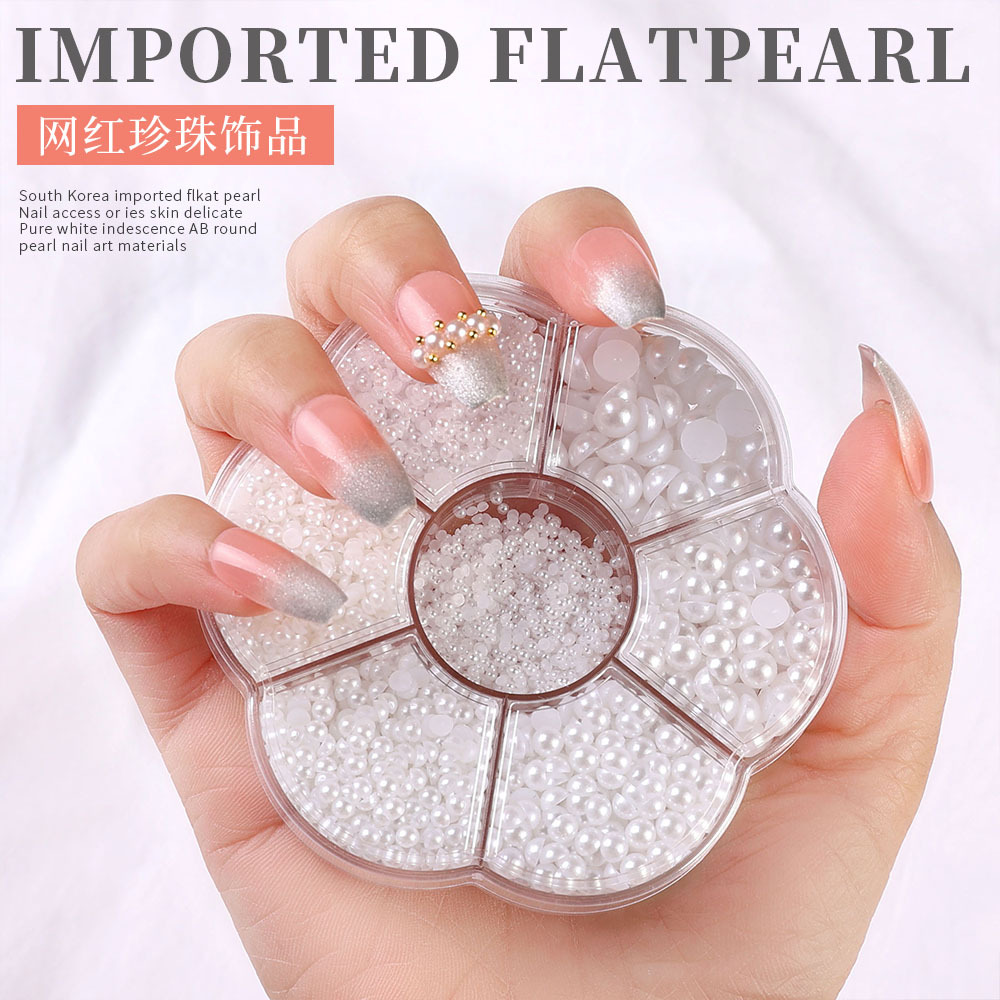 2023 perla manicura en línea explosión pequeña decoración de diamante mezclado fondo plano diamante nuevo superbrillo accesorios taladrador de uñas