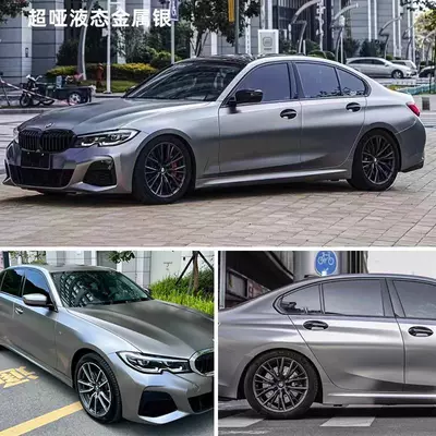 body vinyl wrap, car color – Auto Color Change Film - cast-grade-pet-ultra-matte-liquid-metallic-silver-15216mroll
