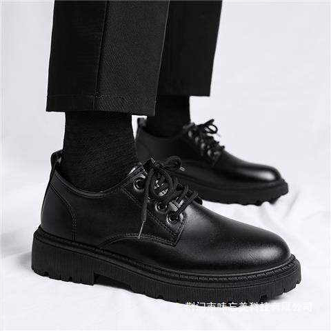 Autumn Casual Height-Increasing 10cm 8cm 6cm Small Leather Shoes for Men Korean Style Trendy British Style Height-Increasing Shoes for Men