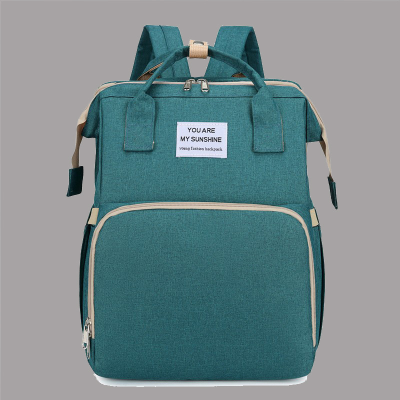 Transfronterizos nueva moda mamá bolsa cuna bolsa multifuncional para madres y bebés para salir bolsas de hombro personalizadas de gran capacidad ligeras