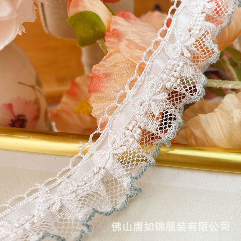唐如锦花边 2.5厘米宽甜美蕾丝礼品包装裙边服装玩具装饰花边材料|undefined