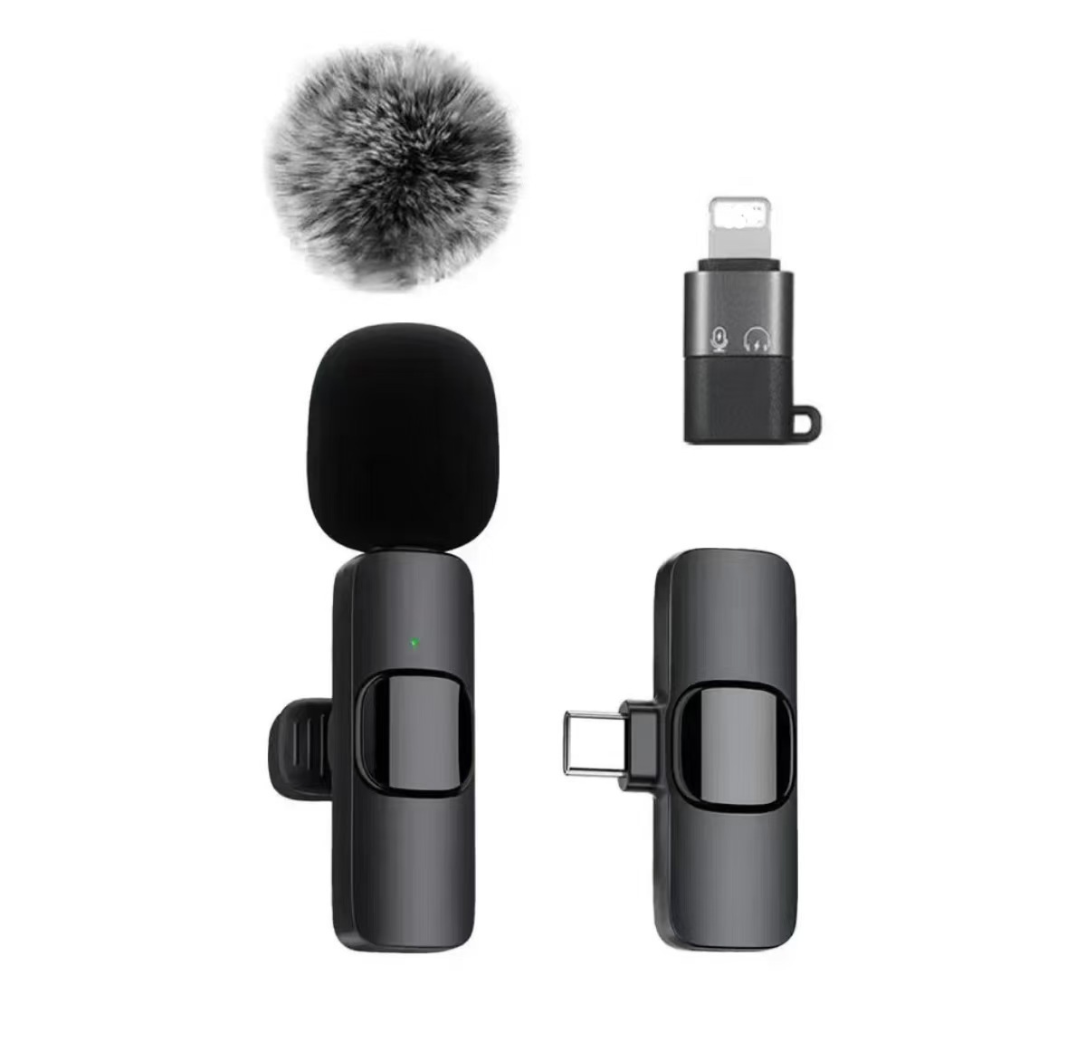 K9 micrófono inalámbrico de collar tipo clipe venta transfronteriza caliente conjunto completo de radio de teléfono móvil reducción de ruido ancla auriculares de transmisión en vivo