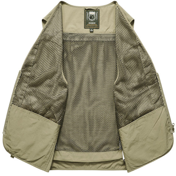 Loose multi-pocket vest detachable spring and summer waistcoat foreign trade cross-border breathable vest fishing vest Reporter