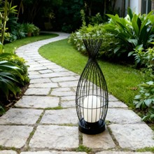 鸟笼氛围灯户外落地灯现货新中式铁艺庭院灯户外花园别墅