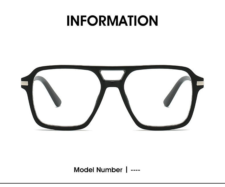 55g Weight Full rim frame Glasses Structure Glasses Classification PC Lens Material Square Glasses Style Outdoor, Street Occasion Geometric Pattern All Seasons Season Unisex Gender Streetwear Style Streetwear Geometric PC Square Full Rim Frame Optical Glasses 1