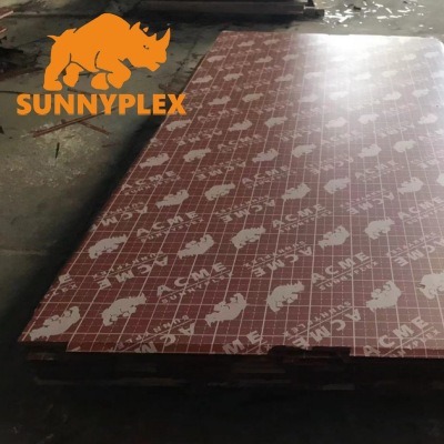 Suministro directo de fábrica de paneles revestidos reutilizables de alta calidad, encofrado de construcción, madera contrachapada impermeable y resistente al desgaste