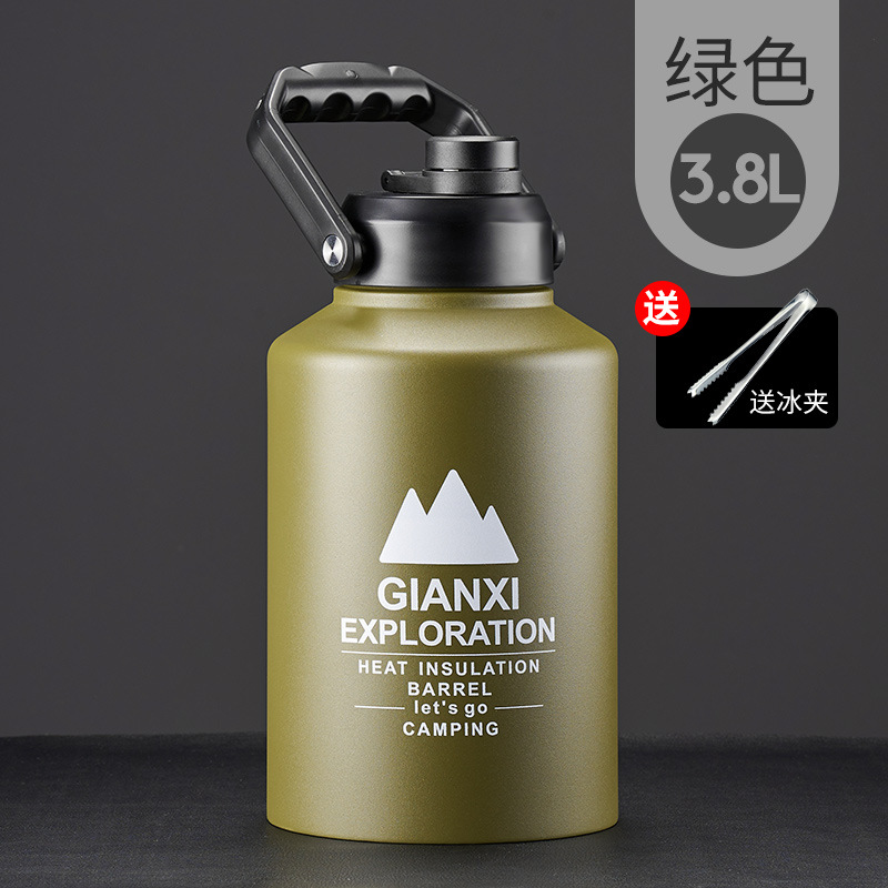 Green 3.8 liter + ice clip