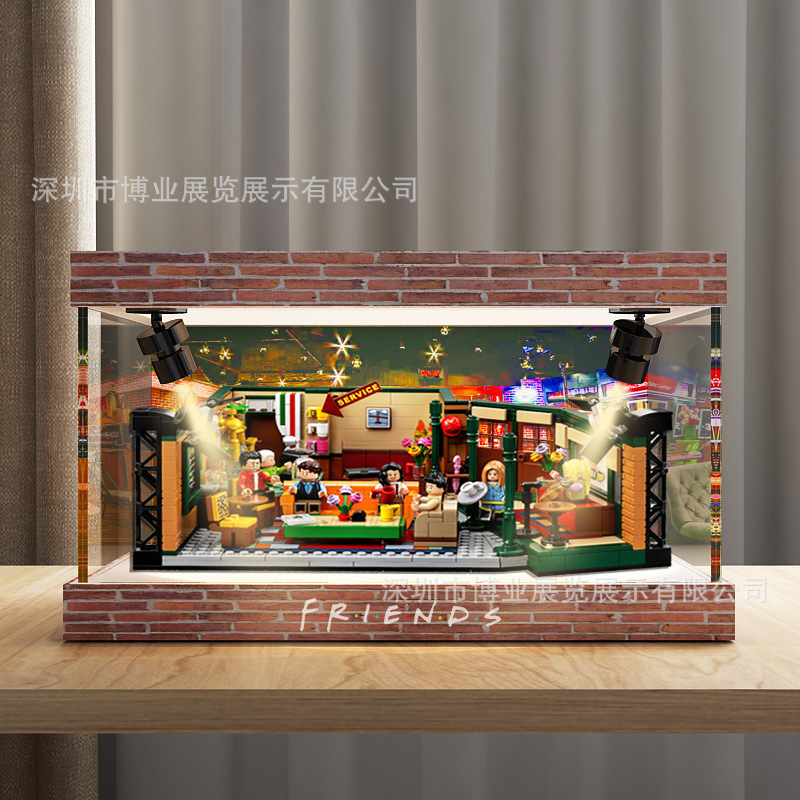 厂家批发亚克力防尘收纳盒亚克力乐高展示盒高档亚克力模型展示盒