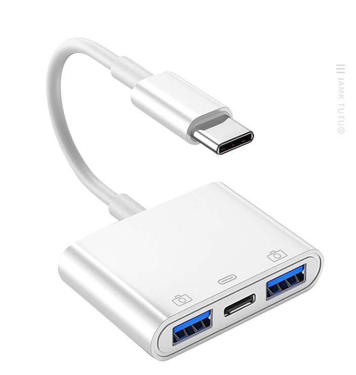 タイプ C 携帯電話カードリーダー Apple スリーインワンアダプター SDTF カード OTG 変換ライン CCD メモリカードに適しています。|undefined