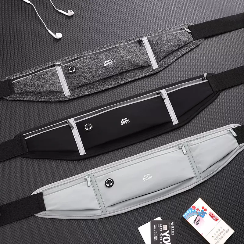 ETRAVEL易旅高弹力跑步腰包带反光条户外运动轻便手机包加印logo