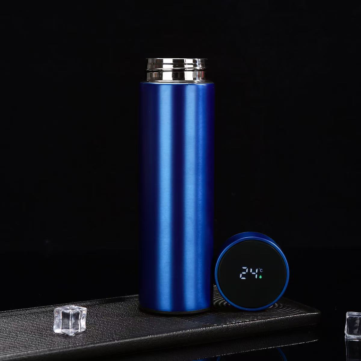 Taza de vacío inteligente Taza de agua recta de negocios de acero inoxidable 304 Pantalla de temperatura Taza de regalo publicitaria Logotipo personalizado