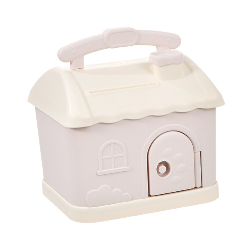 Internet celebrity piggy bank piggy bank creative cartoon shape cute little house removable large capacity plastic piggy bank