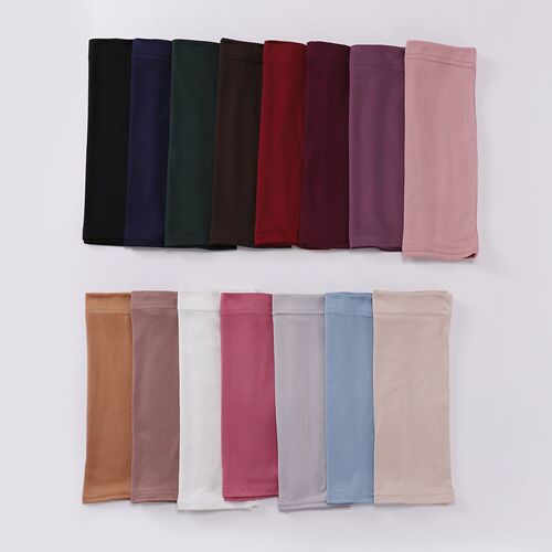 Milk silk monochrome Malaysian tube hat for women high elastic women's Arabic scarf cap