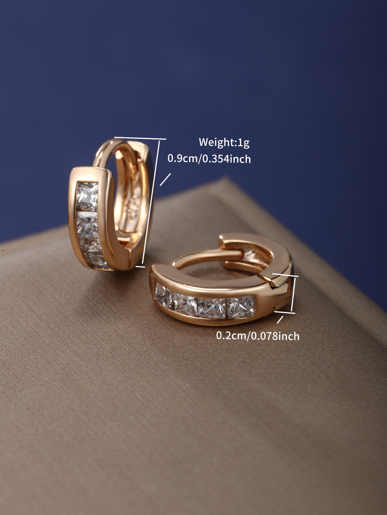 Xuping incrustado de zircon de color europa y americana aleación de cobre transfronteriza chapado 14k color geométrico arantes redondos pernos de orejas