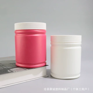 定制500ml竹节塑料瓶爆炸盐身体乳面膜泥发膜空瓶地板蜡抛光蜡桶