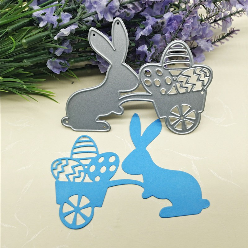 复活节兔子运彩蛋压花金属刀模碳钢刀模剪纸镂空切割刀模