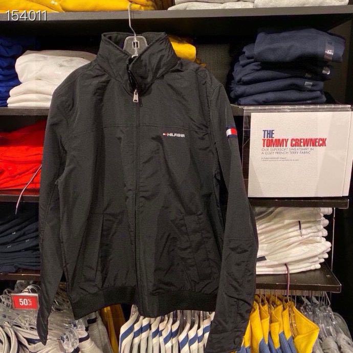 Cross-Border Factory Direct Sales Tommy Tommy's New Classic Versatile Men's Casual Stand-Up Collar Embroidered Jacket