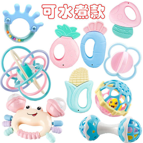 Baby toys teether early education 0-3-6 months baby newborn baby boy and girl hand rattle Manhattan