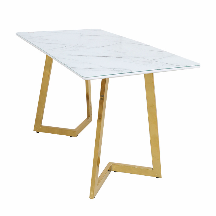 mesa de café mesa de comercio exterior tabla de roca adhesivo mdf mesa de té lujoso moderno simple vidrio templado café