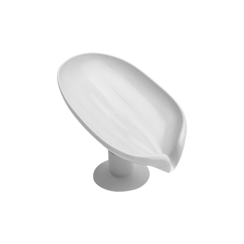 Caja de jabón jabón estante ventosa tipo pared sin perforación hoja de loto estante de drenaje de agua no acumulación de agua almacenamiento doméstico spot