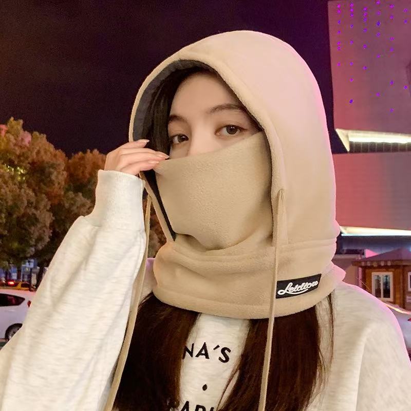 Casco de esquí transfronterizo máscara respirada protector de cuello largo para motocicleta cubierta de cabeza protector de nariz multifuncional