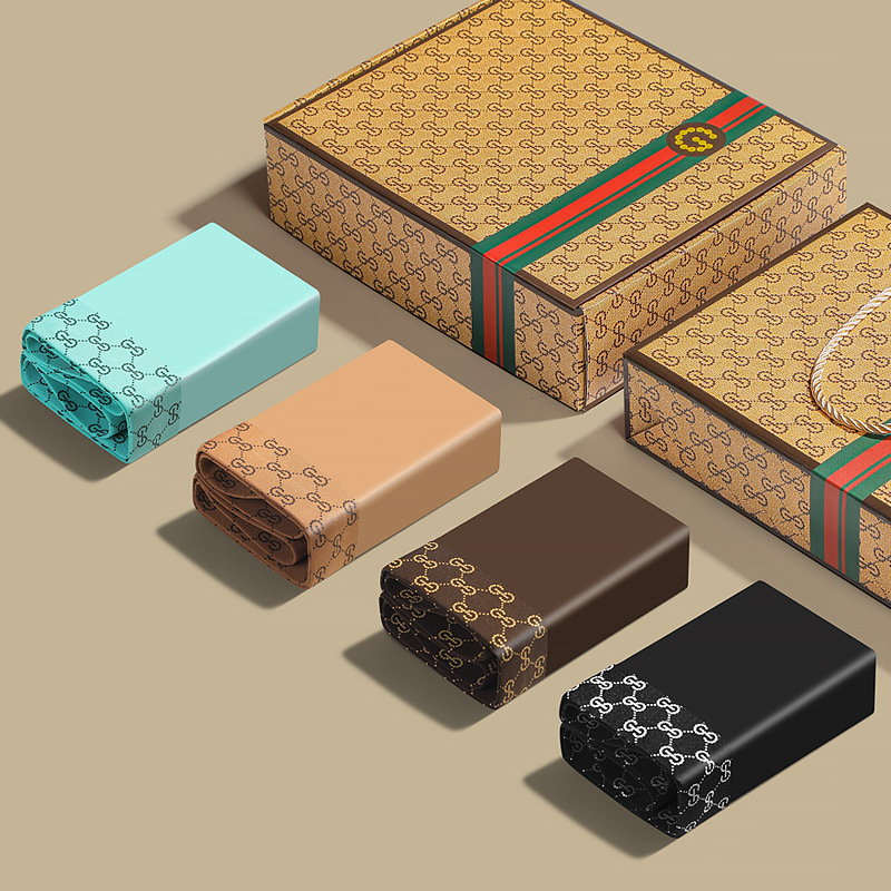 新款GD男士內褲無痕冰絲內褲男超薄透氣四角短褲頭衩GDAD禮盒