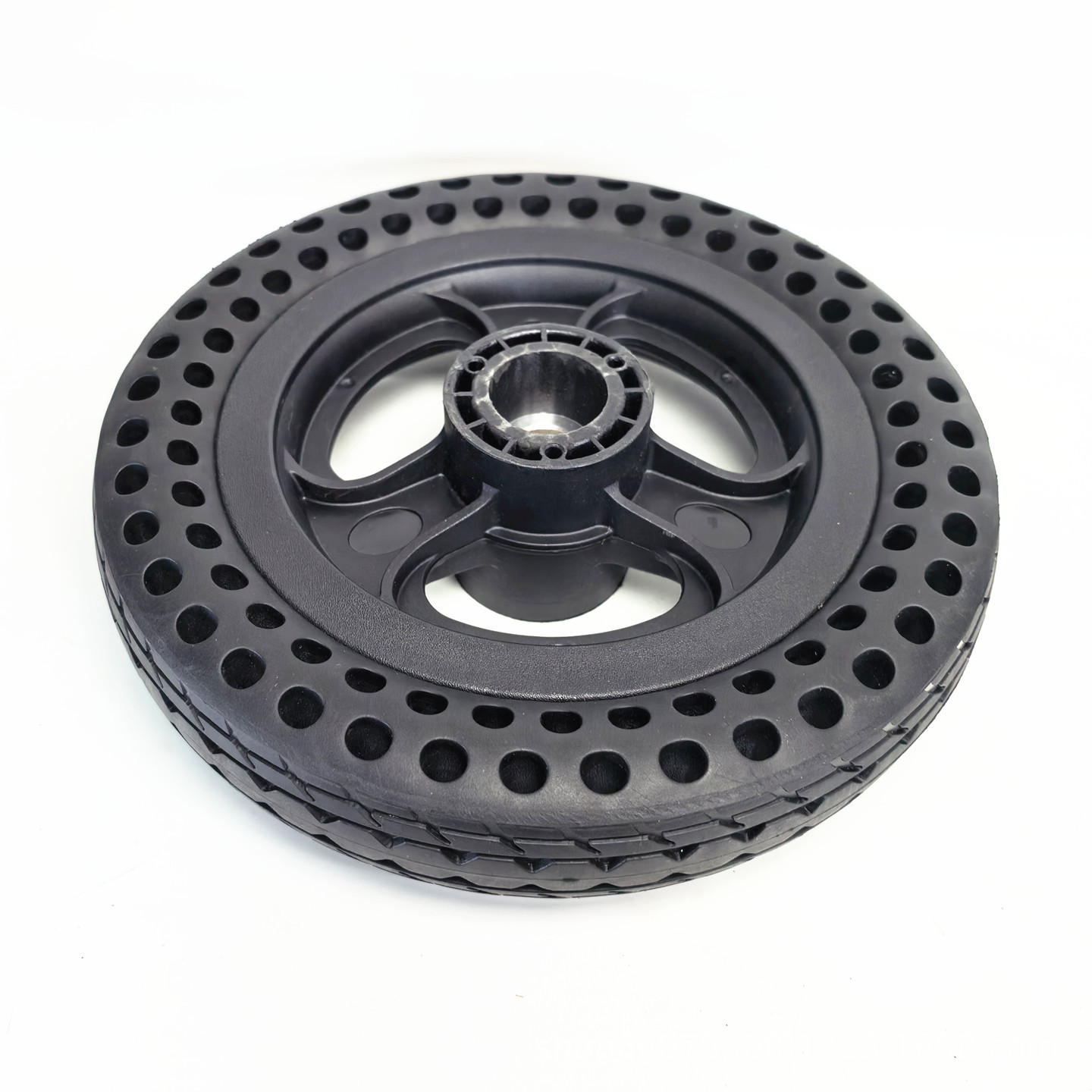 10x1.8 honeycomb solid tire complete wheel 10inch electric wheelchair rear wheel key slot type drive wheel assembly